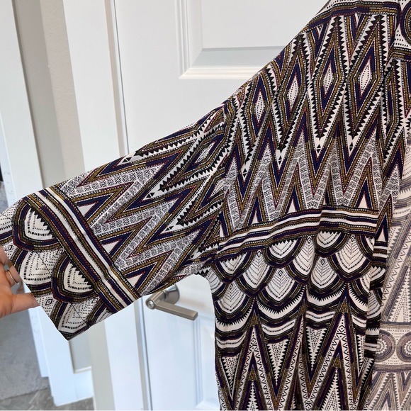H&M kimono, tribal print, oversized, size S - Picture 7 of 9